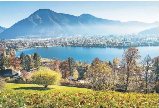  ?? FOTO: DER TEGERNSEE/DIETMAR DENGER ?? Die Bucht von Rottach-egern vom Leeberg aus gesehen