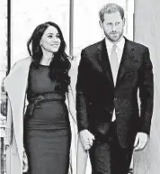  ?? TOLGA AKMEN/GETTY-AFP 2019 ?? Prince Harry and Meghan are officially out of the royal family and have decamped to Los Angeles.