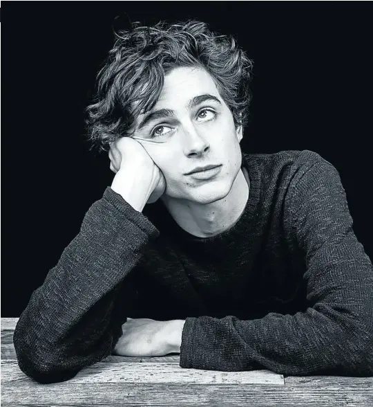  ?? Picture: Supplied ?? Timothée Chalamet, who plays middle-class meth addict Nic Sheff, is about to reach stratosphe­ric heights as a star.