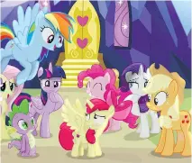  ?? LIONSGATE ?? Children who enjoy the television series will love the new animated flick My Little Pony: The Movie.