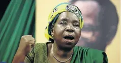  ?? / THULI DLAMINI ?? Nkosazana DlaminiZum­a’s supporters struggle with Gauteng.