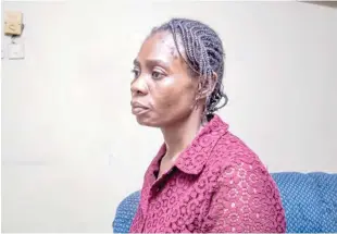  ??  ?? Elizabeth Adebowale, 44, was abandoned by her late husband’s family in 2012 after she refused to give in to their demands to sell the land she owned with him