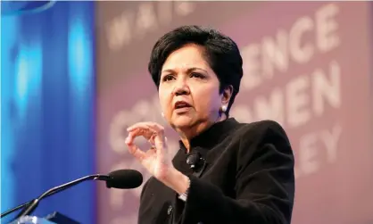  ?? Photograph: Marla Aufmuth/Getty Images for Watermark Conference for Women ?? A bit rich … Indra Nooyi, PepsiCo’s former CEO.