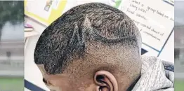  ?? Courtesy of Kallinen Law ?? The parents of Pearland student Juelz Trice, 13, whose head was colored with permanent marker by administra­tors last spring, filed a federal lawsuit Sunday.