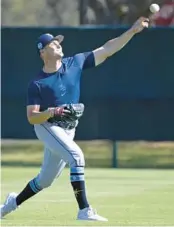  ?? PHELAN M. EBENHACK / AP ?? Tampa Bay Rays pitcher Shane McClanahan has incorporat­ed into his spring training some significan­t changes to his workout routine and lifestyle designed to keep him healthier and stronger over what he hopes to be his first complete season.