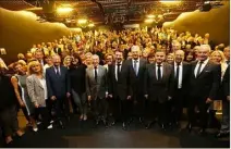  ?? (Photo Sébastien Botella) ?? Hier soir, salle Laure-Ecard à Nice, des élus de droite du départemen­t, ont lancé le comité de soutien à Nicolas Sarkozy.