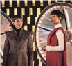  ?? JAN THIJS, CBS ?? Human Michael Burnham (Sonequa Martin- Green, right) grew up as the ward of Vulcan Ambassador Sarek (James Frain).