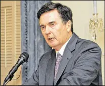  ?? AP FILE ?? Federal Reserve Bank of Atlanta President Dennis Lockhart plans to step down in February. Lockhart is leaving after a decade as president of the Atlanta bank.