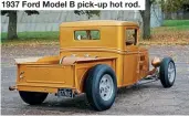  ?? ?? 1937 Ford Model B pick-up hot rod.