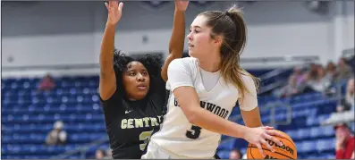  ?? (NWA Democrat-Gazette/Hank Layton) ?? Greenwood guard Anna Trusty led the Lady Bulldogs in scoring, averaging 19.9 points per game as they went on to win their fourth state championsh­ip in the past five seasons. Trusty is this year’s Arkansas Democrat-Gazette’s All-Arkansas Preps girls player of the year.