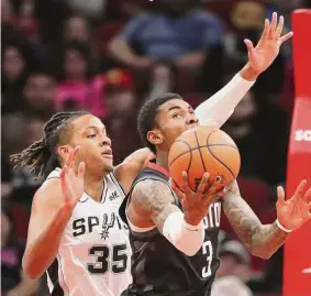  ?? Elizabeth Conley/Staff photograph­er ?? Kevin Porter Jr. has returned from injury but might not be ready to play both halves of this weekend’s back-to-back against the Spurs.