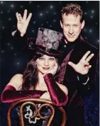  ??  ?? MAGIC: Jinger Leigh and Mark Kalin appear as a duo Kalin & Jinger in The Illusionis­ts.