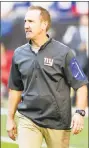  ?? Rick Scuteri / Associated Press ?? The Giants interviewe­d Steve Spagnuolo for their head coaching job Wednesday.