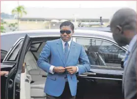  ??  ?? Hustler: Vice-president Teodorin Obiang — the son of Equatorial Guinea’s president Teodoro
Obiang — flaunts his lavish lifestyle despite the extreme poverty faced by many in his country. Photo: Jerome Leroy/AFP