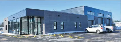  ?? CONTRIBUTE­D PHOTOS ?? Kings County Mayor Peter Muttart said during a funding announceme­nt on March 10 that the municipali­ty’s new engineerin­g and public works garage and operations centre is within days of completion.