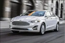  ?? CONTRIBUTE­D BY FORD ?? Ford’s 2019 Fusion features the Co-Pilot 360 safety system, which includes collision alert and pedestrian detection.