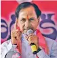  ??  ?? K. Chandrashe­kar Rao