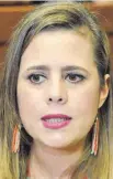  ??  ?? Kattya González, diputada del Encuentro Nacional.