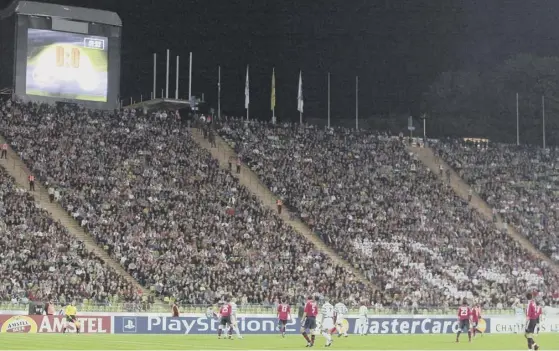  ??  ?? 2 Bayern Munich’s Olympic Stadium was the venue in 2003 when Celtic came agonisingl­y close to beating the German giants. Celtic led through an Alan Thompson goal before Roy Makaay’s late double gave Bayern a 2-1 win.