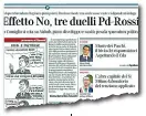  ??  ?? Il voto alla legge sul turismo era una delle tre sfide postRefere­ndum tra Rossi e i renziani del Pd, sopra il Corriere Fiorentino di domenica