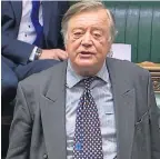  ??  ?? Ken Clarke speaking in the House of Commons during the vote last night, in which he accused ministers of failing to offer any deals
