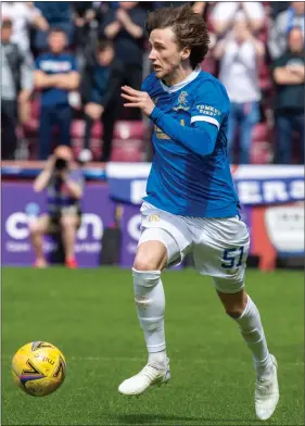  ?? ?? Alex Lowry may only be 19, but he has the talent to show that he is old enough to shine on the big stage for Rangers