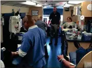  ??  ?? Members of the Catoosa County Sheriff’s Department taking part the annual Battle of the Badges blood drive. (NPCO photo/Adam Cook)