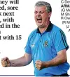  ??  ?? ROSCOmmON: C Lavin; D Murray, N McInerney, P Domican (G Patterson 45); S McDermott (C Daly 62), N Daly (I Kilbride 70), J McManus; E Smith, T ELATED: Kevin McStay