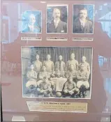  ??  ?? The 1913 CGE soccer team is part of an interestin­g exhibit (Peterborou­gh Sports Hall of Fame).