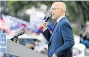  ?? MIKE STOCKER/SOUTH FLORIDA SUN SENTINEL ?? Congressma­n Ted Deutch is leading a bipartisan effort to get the Centers for Disease Control and Prevention to reevaluate its ban on importing dogs for adoption due to rabies concerns.