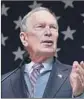  ?? Michael Wyke Associated Press ?? MICHAEL Bloomberg has begun spending $ 15 million on pro- Biden ads in Texas and Ohio.