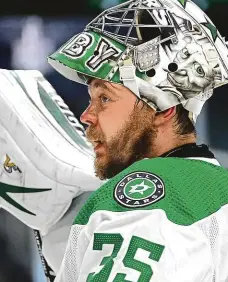  ?? Foto: Getty Images ?? Zranění parťáka Bishopa mu přihrálo životní příležitos­t. Ve 34 letech chytá za Dallas finále Stanley Cupu.