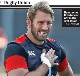 ?? GETTY IMAGES ?? Heartache: Robshaw is not in the Test squad