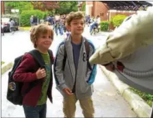  ?? LIONSGATE PUBLICITY ?? Jacob Tremblay’s Auggie, left, makes a good friend in Noah Jupe’s Jack Will in “Wonder,” but that friendship is tested.