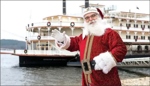  ?? Courtesy Photo ?? Santa is ready to set sail on the Showboat Branson Belle, where the promise of each cruise is shared songs, happy families and holiday cheer.