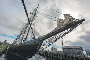  ??  ?? Bluenose II sails out of Lunenburg, Nova Scotia and visits ports throughout North America. It is regularly open to the public, offering cruises and onboard access to its many admirers.