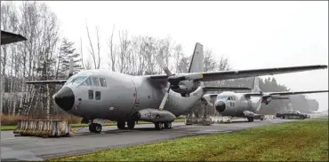  ?? SPECIAL INSPECTOR GENERAL FOR AFGHANISTA­N RECONSTRUC­TION 2013 ?? Wright-patt teams in 2015 helped inspect the remaining G222 planes at Ramstein Air Base in Germany. The inspection found multiple examples of improper refurbishm­ent.