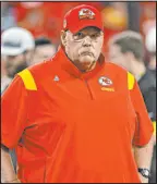  ?? Peter Aiken
The Associated Press ?? Andy Reid, coach of the Kansas City Chiefs