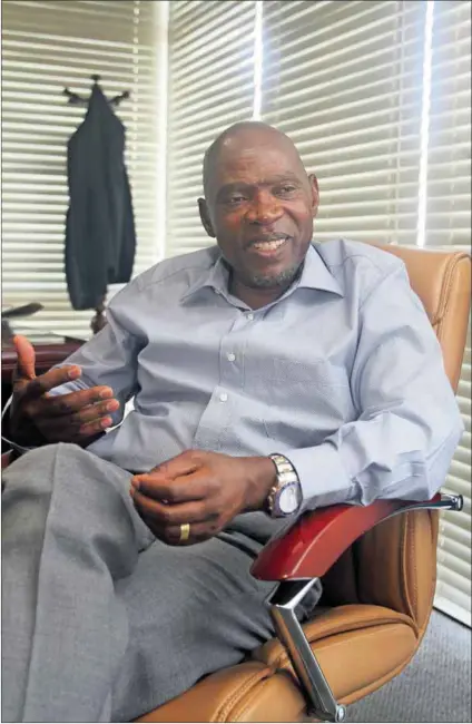  ?? Photo: Elvis Ntombela ?? Constructi­on giant Simbi Phiri’s companies work throughout Africa, and he hopes to grow continenta­l business through better regional integratio­n.