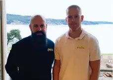  ?? Bild: ULRIKA SAMUELSSON ?? AGB. Anders Olsson Grytfors och delägaren Johan Ejdbring är utsedda till Årets företagare i Uddevalla. ”Det är en utmaning att hitta rätt folk”, säger Anders.