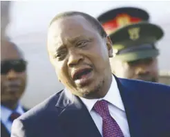  ??  ?? Kenyan President Kenyatta