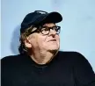  ??  ?? Silenzio Il regista Michael Moore, tra i primi sostenitor­i del fondatore di Wikileaks cui ha donato anche del denaro, non ha commentato l’arresto