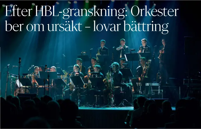 ?? FOTO: HEIKKI KYNSIJäRVI/PRESSBILD ?? ■ UMO Helsinki Jazz Orchestras verksamhet­sledare Eeva Pirkkala ber om ursäkt. Under hela 2010-talet ordnade orkestern en enda konsert med kvinnlig ledare mot 367 konserter med manliga.