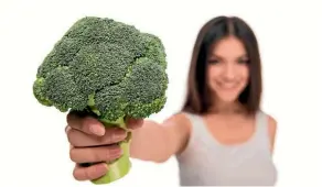  ??  ?? Eating a wholefood diet rich in green vegetables such as broccoli and wholefood fats can make all the difference between feeling sluggish and heavy or energised.