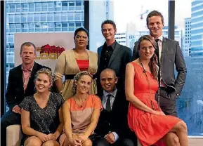  ??  ?? The cast from the first season of The Block NZ.