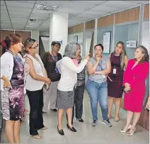  ?? CORTESÍA ?? Guayaquil. Zobeida Aragundi visitó el Complejo Judicial norte.