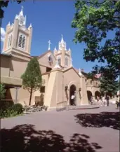  ??  ?? San Felipe de Neri Church in historic Old Town.