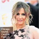  ??  ?? Chicagobou­nd: Caroline Flack