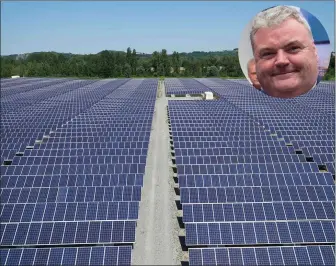  ?? (inset), ?? The CEO of Amerenco Solar, John Mullins has said the first of the company’s planned Cork solar farms could be operationa­l by the end of next year.