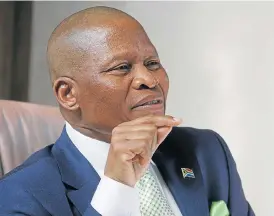  ?? /File picture ?? Tell us why: Chief Justice Mogoeng Mogoeng wanted to know why, if Sassa was aware in December it would need to extend the CPS contract, it had waited until February to approach the court.